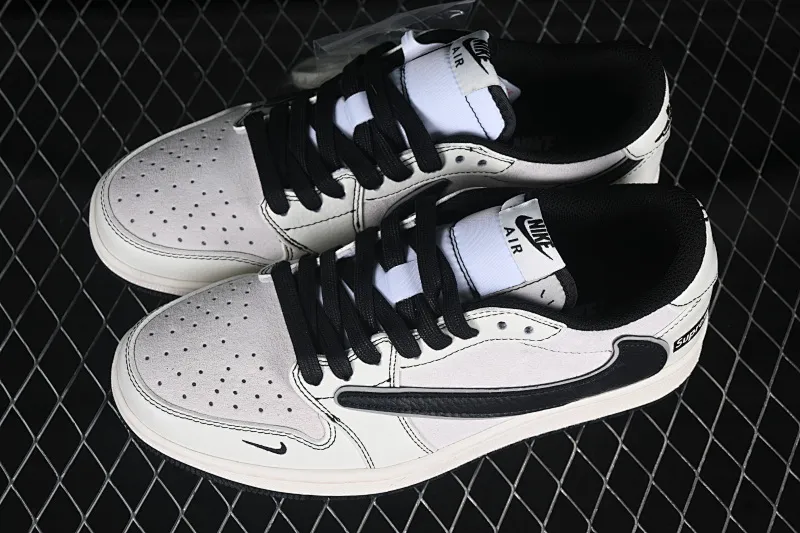 All categories Air Jordan Jordan series basketball shoes Air Jordan 1 Low High-end customized low-top sneakers Travis Scott x Fragment Design x Air Jordan 1 Low OG SP AJ1 Joe 1 Supreme joint beige black line low-top cultural casual sneakers XZ2268-080